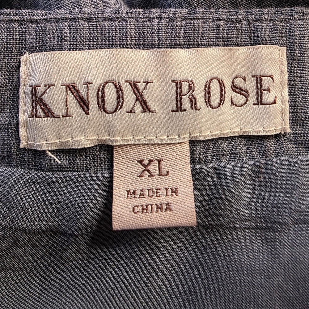 Knox‎ Rose Embroidered Ruffle Tiered Maxi Dress Blue XL Bohemian Peasant Cottage - Picture 4 of 7